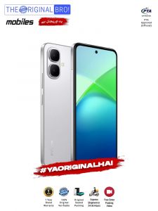 Infinix Smart 10 - 4GB RAM - 64GB Storage - PTA Approved - 12 Months Warranty - Silver - The Original Bro Mobiles - TOB52